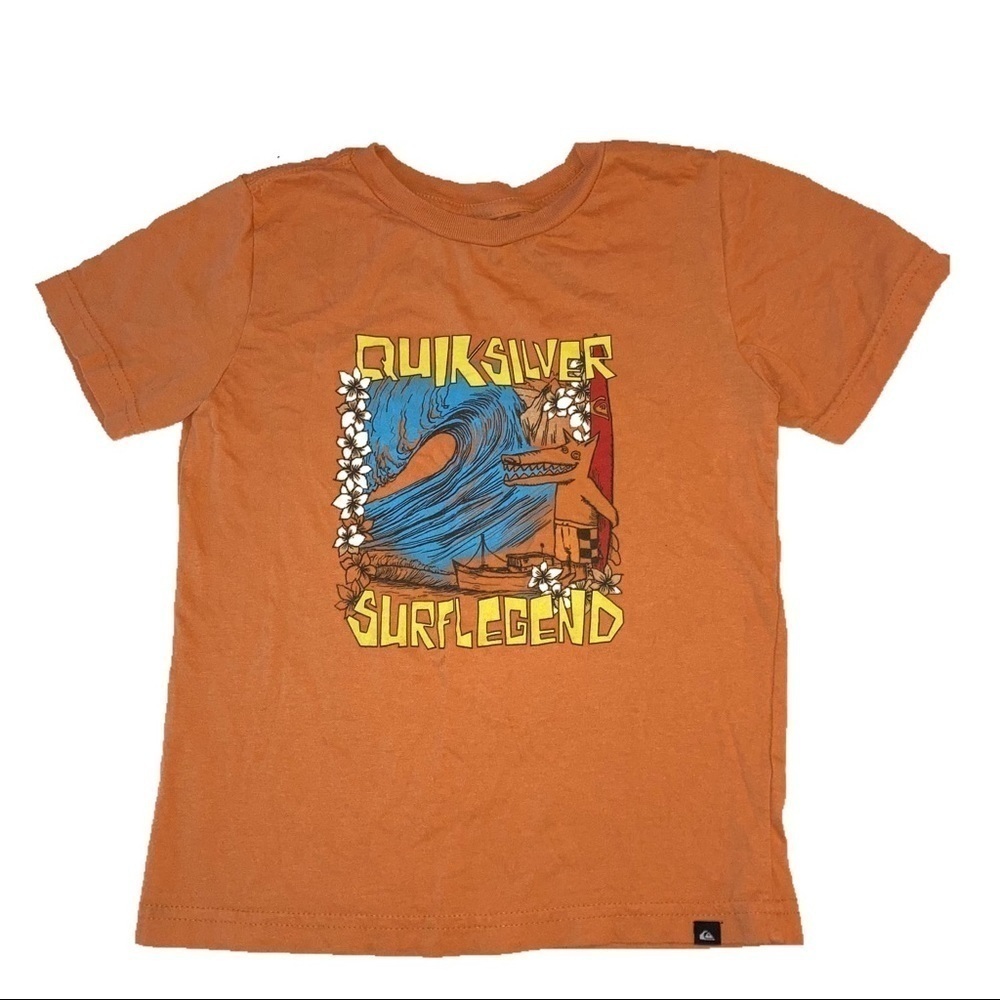 3 Quicksilver Short Sleeve Tee Boys Shirt L - Picture 3 of 4